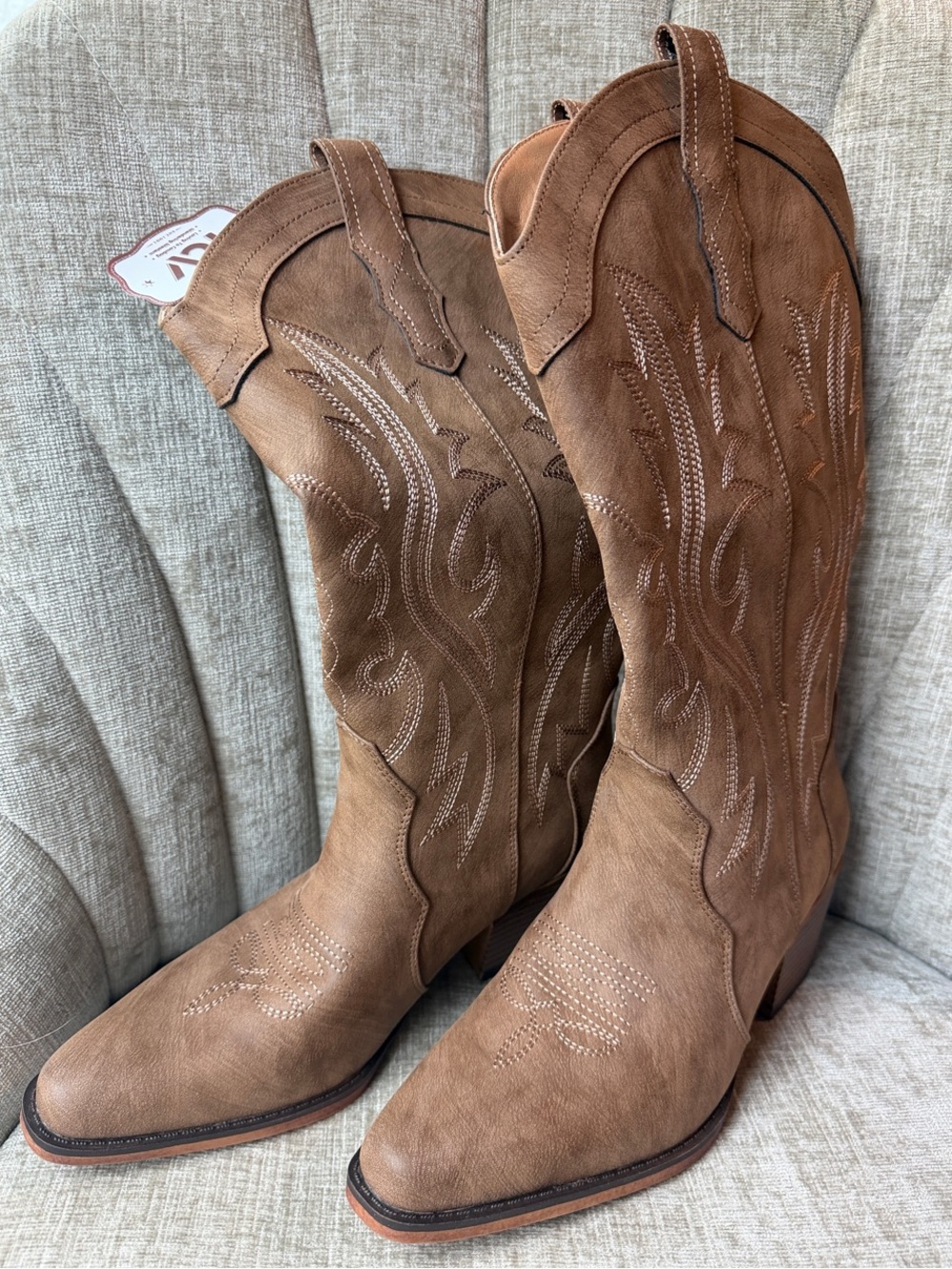 Women’s Brown Western Cowboy Boots - Classic Pull-On Style